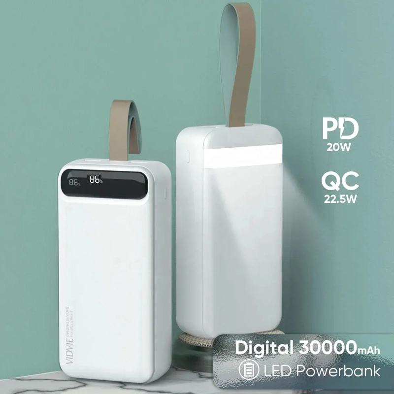 CARGADOR PORTATIL POWERBANK 30000MAH LINTERNA LED 22.5W - 3