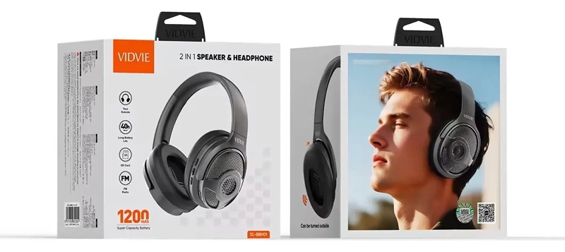 AUDIFONOS HEADPHONES INALAMBRICOS BLUETOOTH ALTAVOZ 2 EN 1 - 6