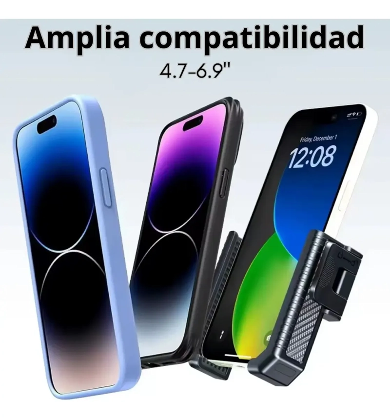 SOPORTE TELEFONO CELULAR AJUSTABLE PARA BICICLETA MOTO - 2