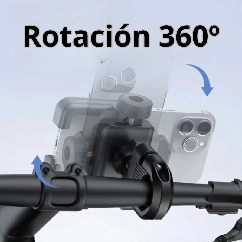 SOPORTE TELEFONO CELULAR AJUSTABLE PARA BICICLETA MOTO - 4