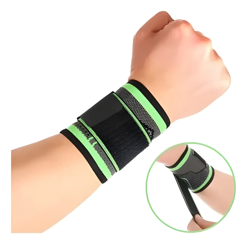 MUÑEQUERA DEPORTIVA AJUSTABLE CON COMPRESION SOPORTE MUÑECA - 1