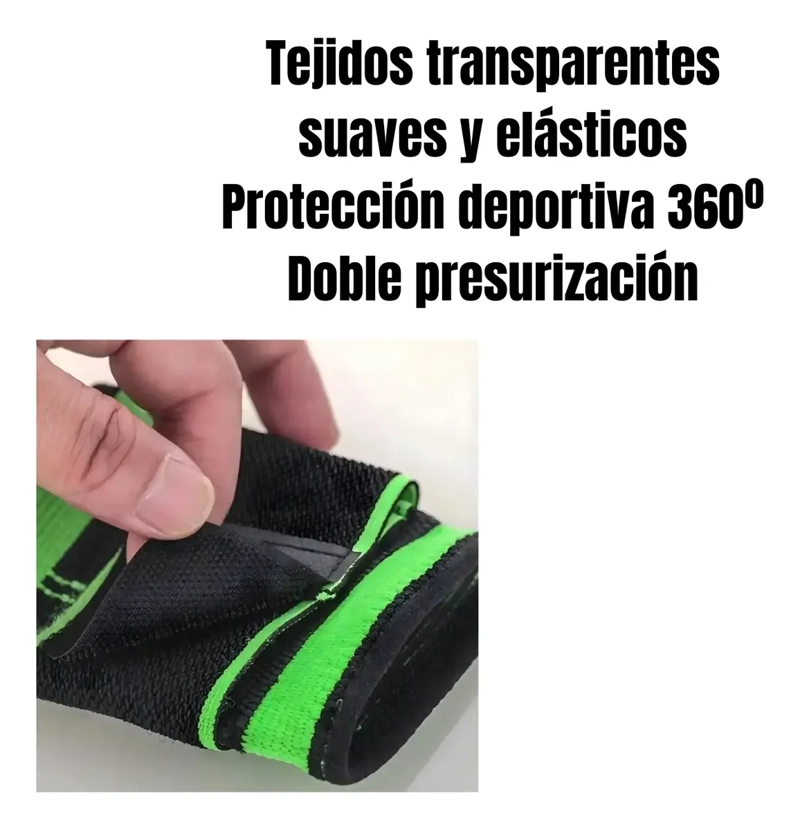 MUÑEQUERA DEPORTIVA AJUSTABLE CON COMPRESION SOPORTE MUÑECA - 4