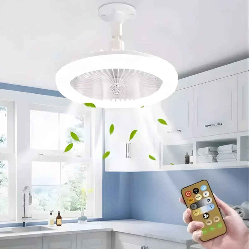 LAMPARA AMPOLLETA LED VENTILADOR MULTIUSO BAJO CONSUMO E27 - 9