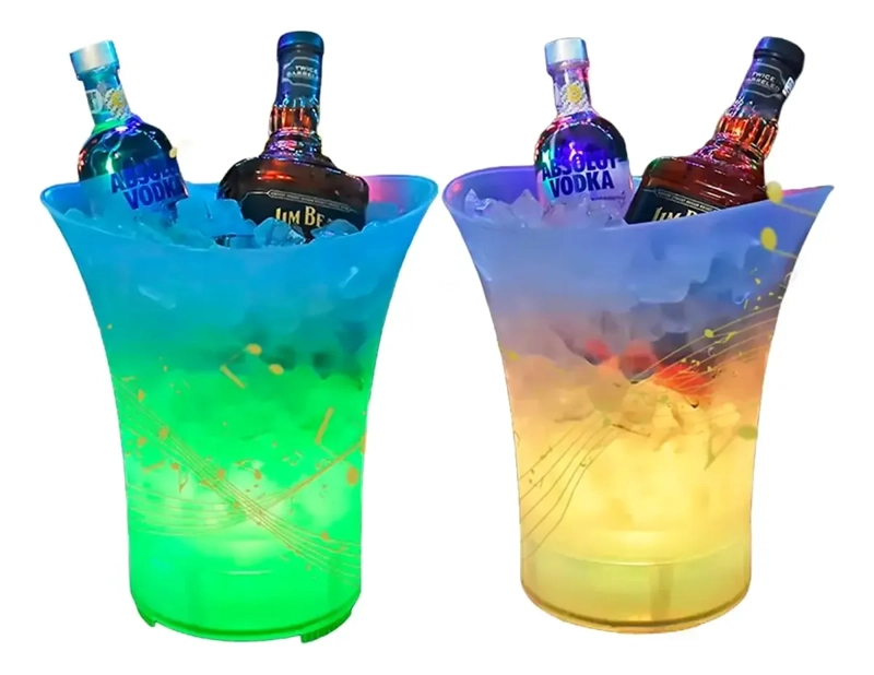 HIELERA CON PARLANTE BLUETOOTH LUCES LED COOLER SPEAKER - 4