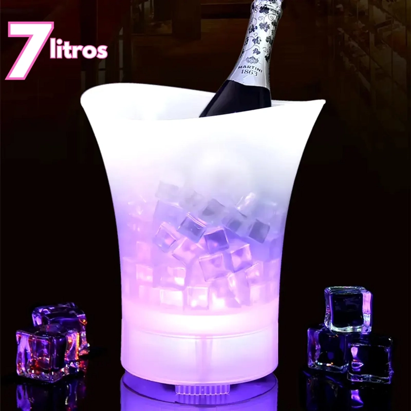 HIELERA CON PARLANTE BLUETOOTH LUCES LED COOLER SPEAKER - 6