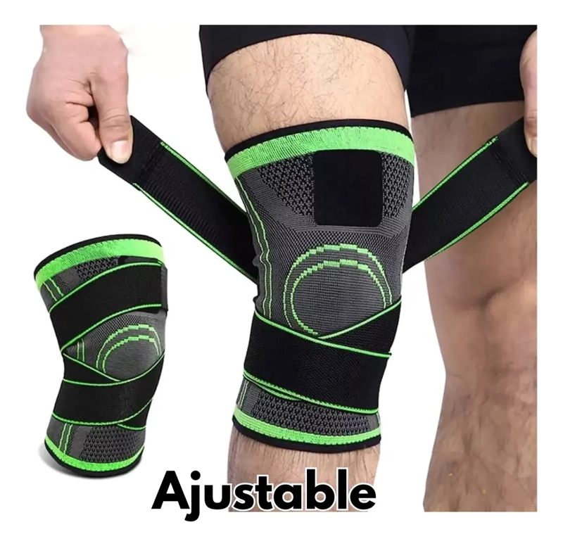 RODILLERA DEPORTIVA AJUSTABLE CON SOPORTE Y COMPRESION - 4