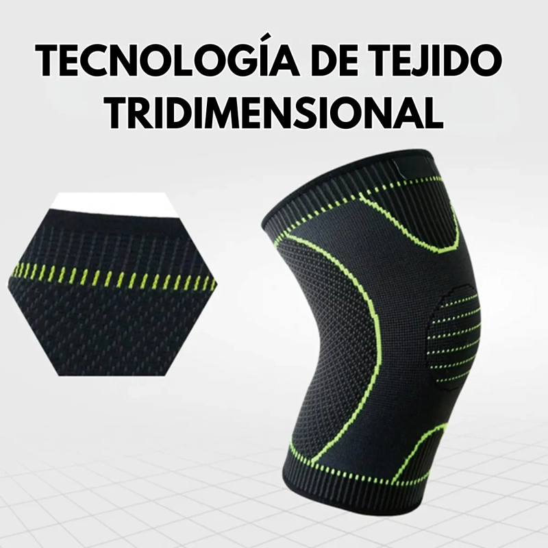 RODILLERA ELASTICA DEPORTIVA CON SOPORTE Y COMPRESION - 3