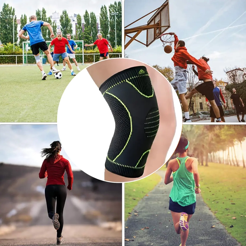 RODILLERA ELASTICA DEPORTIVA CON SOPORTE Y COMPRESION - 5