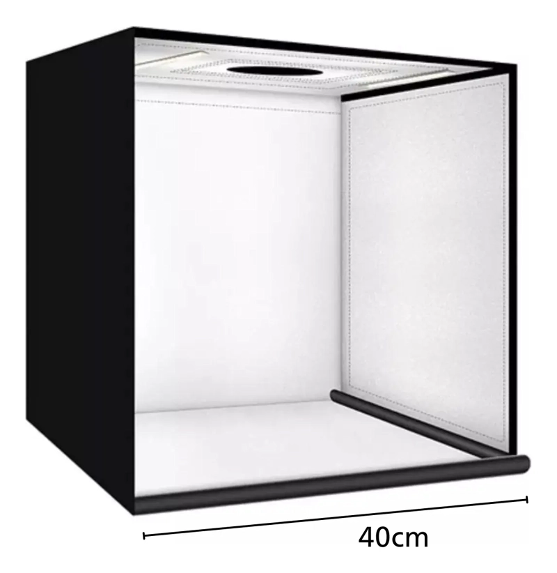 CAJA DE LUZ FOTOGRAFICO 40CM CON ARO LED PLEGABLE - 3