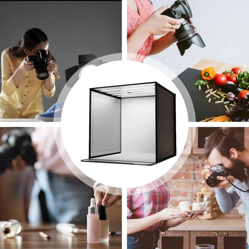 CAJA DE LUZ FOTOGRAFICO 40CM CON ARO LED PLEGABLE - 7