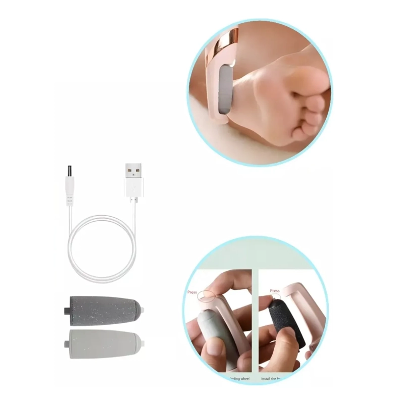REMOVEDOR CALLOS LIMA ELE CTRICA PARA PIES RECARGABLE 2 EN 1 - 3
