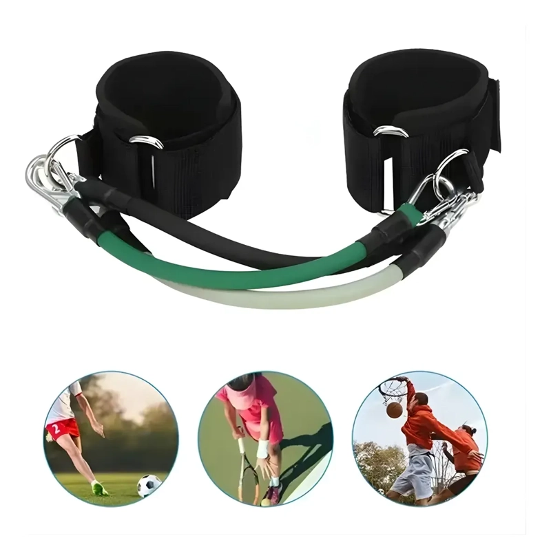 BANDAS ELASTICAS DE RESISTENCIA PIERNAS FITNESS EJERCICIOS - 3