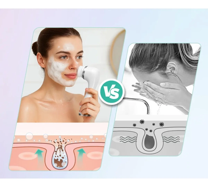 CEPILLO LIMPIADOR FACIAL ELE CTRICO 2 VELOCIDADES WATERPROOF - 3
