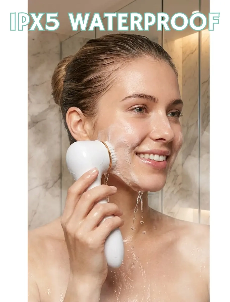 CEPILLO LIMPIADOR FACIAL ELE CTRICO 2 VELOCIDADES WATERPROOF - 6