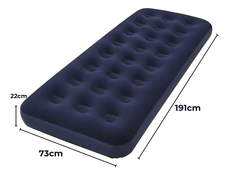 COLCHON INFLABLE INDIVIDUAL 1 PLAZA 191X73X22CM CAMPING - 2