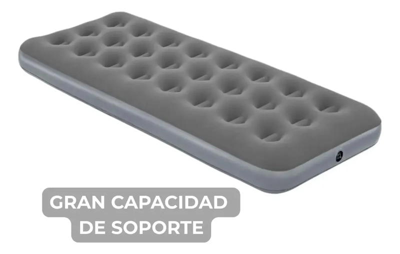 COLCHON INFLABLE INDIVIDUAL 1 PLAZA 191X73X22CM CAMPING - 3