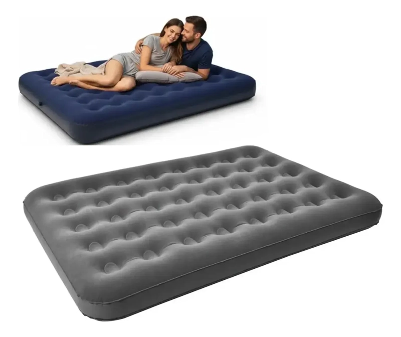 COLCHON INFLABLE MATRIMONIAL 2 PLAZAS 191X137X22CM CAMPING - 1