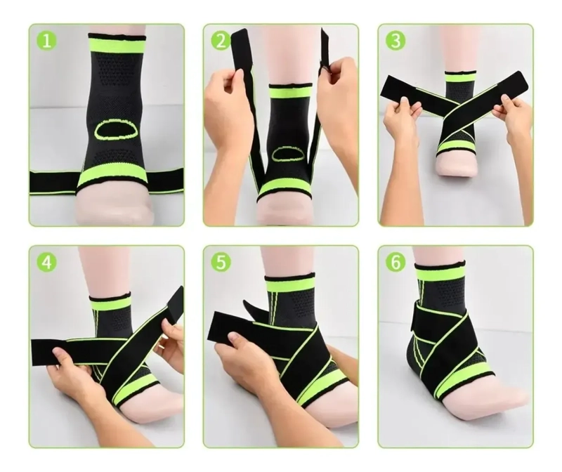 TOBILLERA DEPORTIVA COMPRESION AJUSTABLE SOPORTE TOBILLO - 4