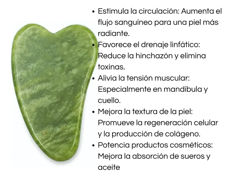 SET RODILLO FACIAL JADE + GUA SHA MASAJE REAFIRMANTE ROSTRO - 4