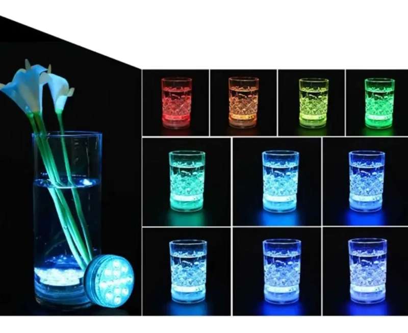 LUZ LED SUMERGIBLE RGB CONTROL REMOTO PARA PISCINA PECERA - 6