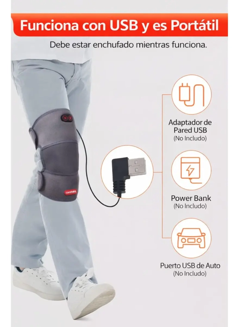 RODILLERA TE RMICA CON MASAJEADOR VIBRACION ALIVIO ARTICULAR - 3