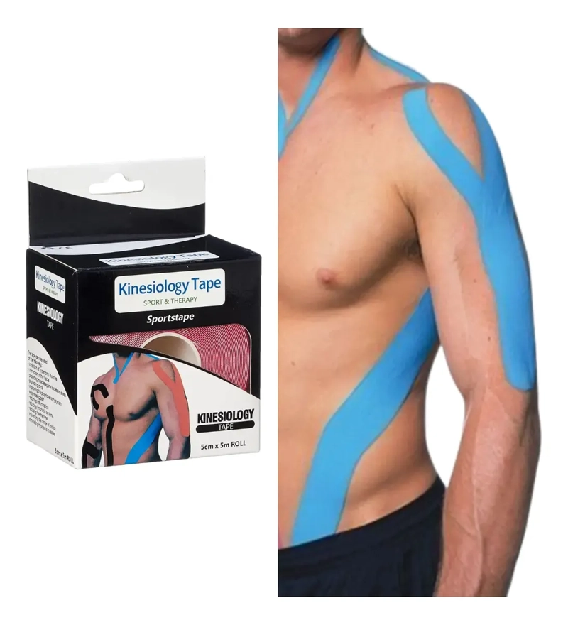 CINTA KINESIOLOGICA VENDAJE NEUROMUSCULAR DEPORTIVA 5CM X 5M - 1