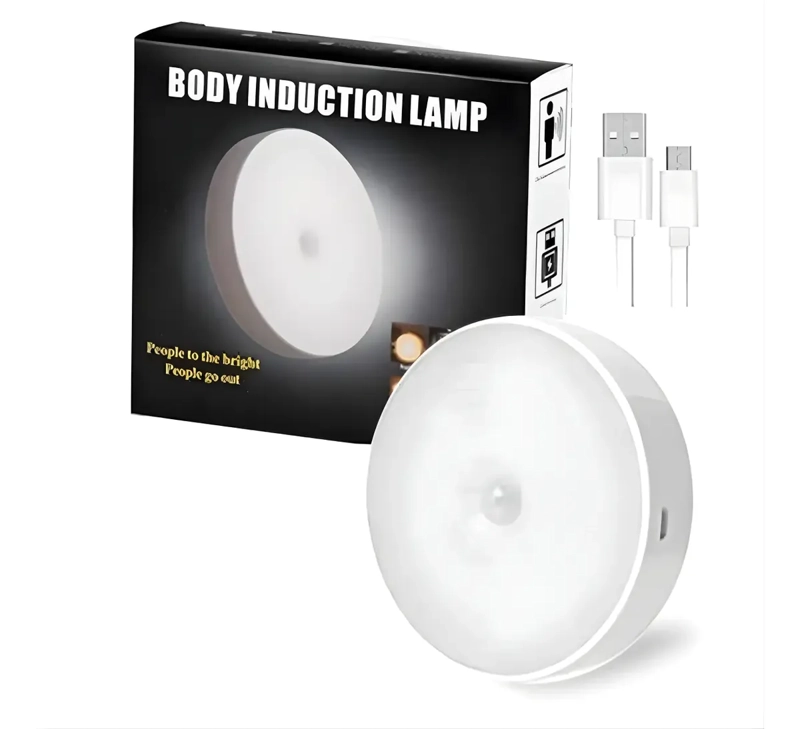 LAMPARA LED SENSOR MOVIMIENTO RECARGABLE CLOSET Y PASILLOS - 1