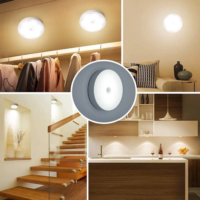 LAMPARA LED SENSOR MOVIMIENTO RECARGABLE CLOSET Y PASILLOS - 10