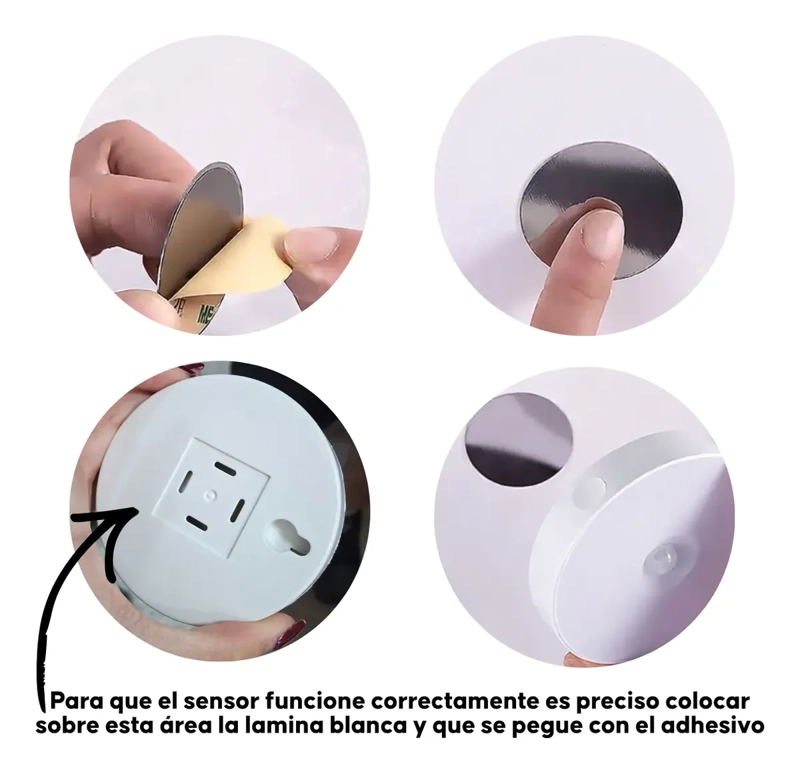LAMPARA LED SENSOR MOVIMIENTO RECARGABLE CLOSET Y PASILLOS - 2