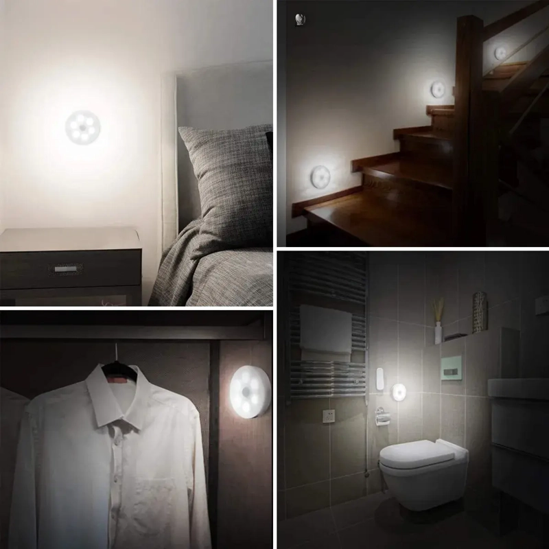 LAMPARA LED SENSOR MOVIMIENTO RECARGABLE CLOSET Y PASILLOS - 5