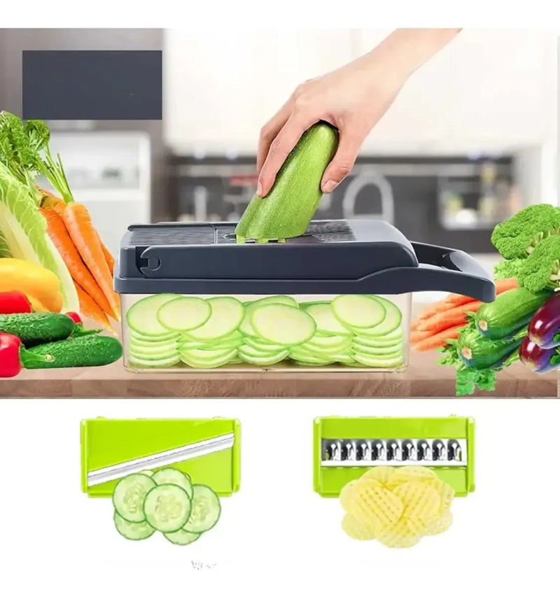 CORTADOR RALLADOR DE VERDURAS MULTIFUNCION 16 EN 1 - 5