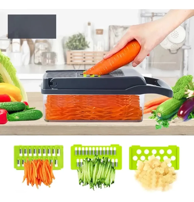CORTADOR RALLADOR DE VERDURAS MULTIFUNCION 16 EN 1 - 6
