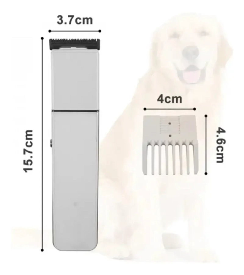 CORTADORA DE PELO PARA PERROS Y GATOS INALAMBRICA RECARGABLE - 3