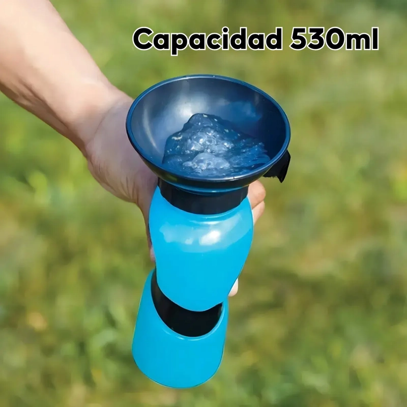 BOTELLA BEBEDERO DE AGUA PARA PERROS PORTATIL 530ML BPA FREE - 2
