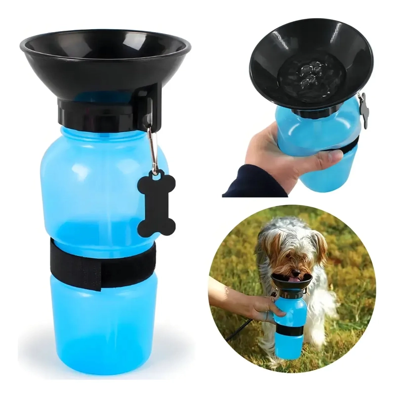 BOTELLA BEBEDERO DE AGUA PARA PERROS PORTATIL 530ML BPA FREE - 3