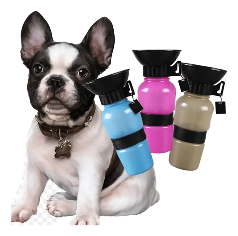 BOTELLA BEBEDERO DE AGUA PARA PERROS PORTATIL 530ML BPA FREE - 5
