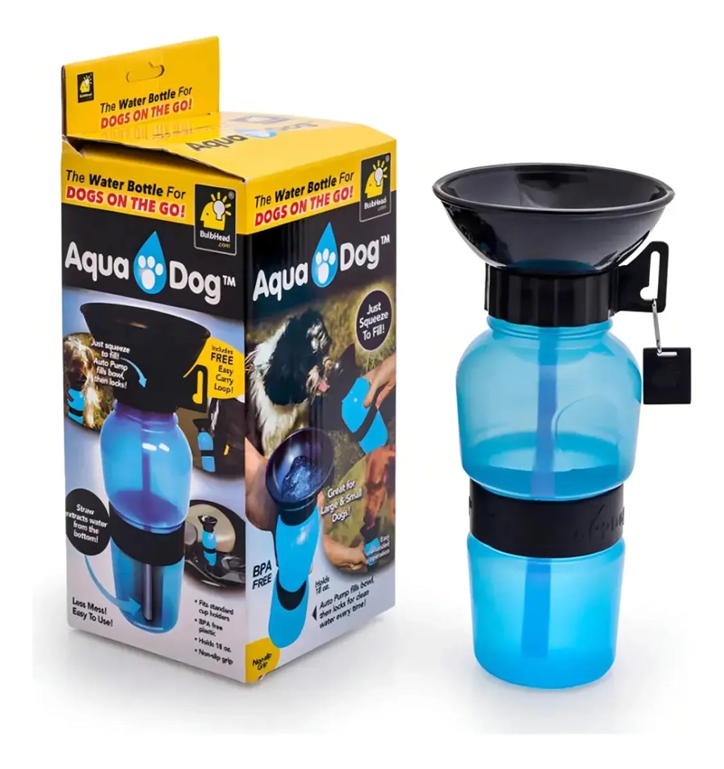 BOTELLA BEBEDERO DE AGUA PARA PERROS PORTATIL 530ML BPA FREE - 6