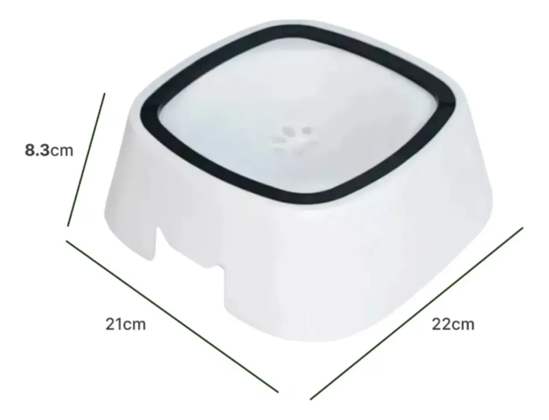 PLATO BEBEDERO ANTIDESLIZANTE PARA PERROS BOWL ANTIDERRAME - 3
