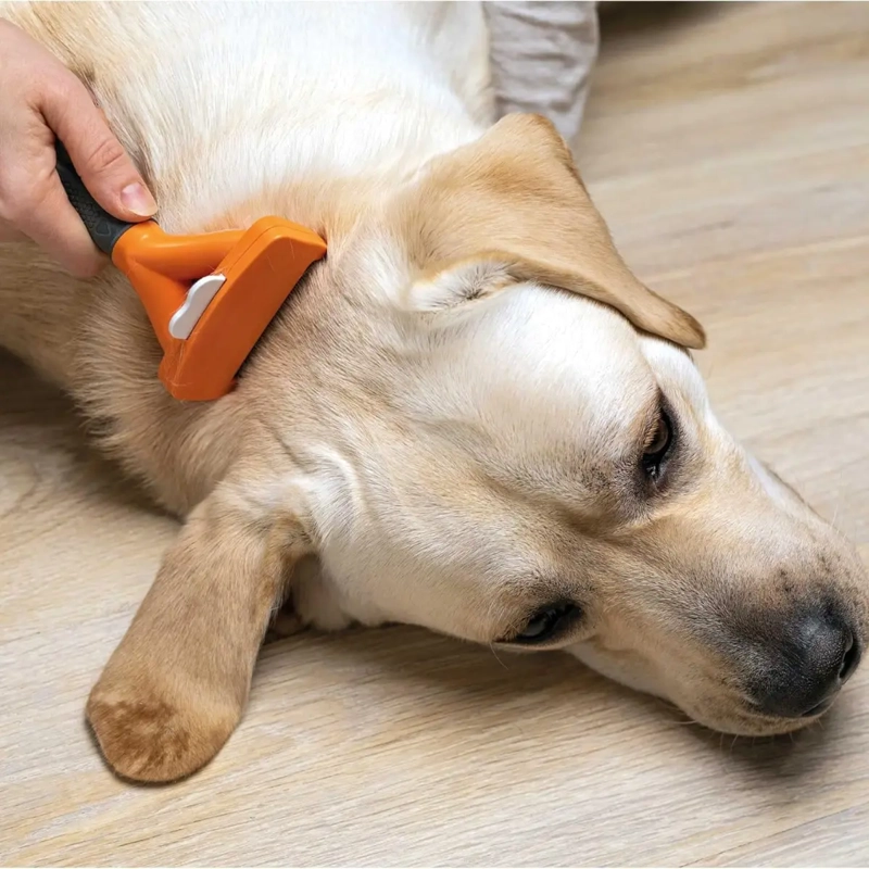 CEPILLO DESLANADOR PARA PERROS PELO LARGO TALLA M - 5