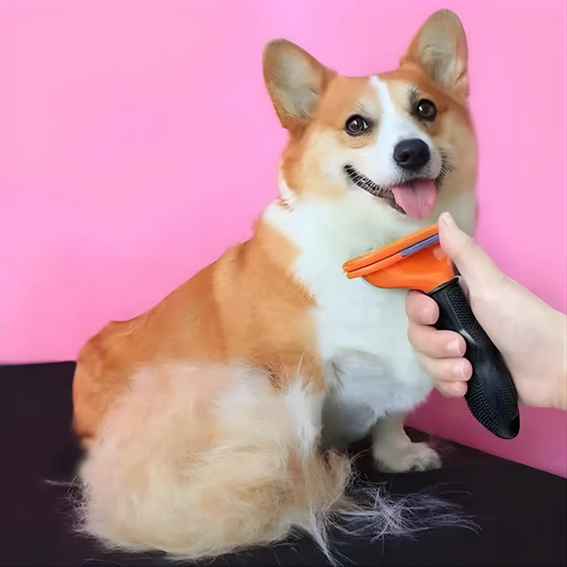 CEPILLO DESLANADOR PARA PERROS PELO LARGO TALLA M - 7