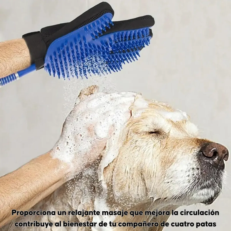 GUANTE CEPILLO QUITA PELOS MASCOTAS PARA USO SECO O MOJADO - 6