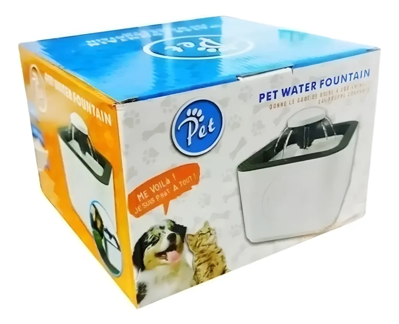 FUENTE DE AGUA MASCOTAS PERROS GATOS 2.5 LITROS AUTOMATICA - 5