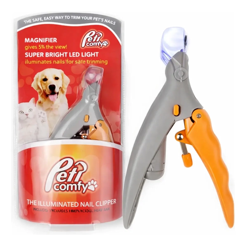 CORTA UÑAS CON LUPA Y LUZ PARA PERROS PET COMFY PROFESIONAL - 1