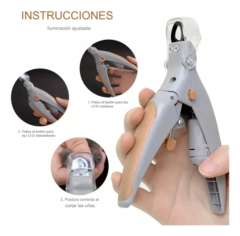 CORTA UÑAS CON LUPA Y LUZ PARA PERROS PET COMFY PROFESIONAL - 6