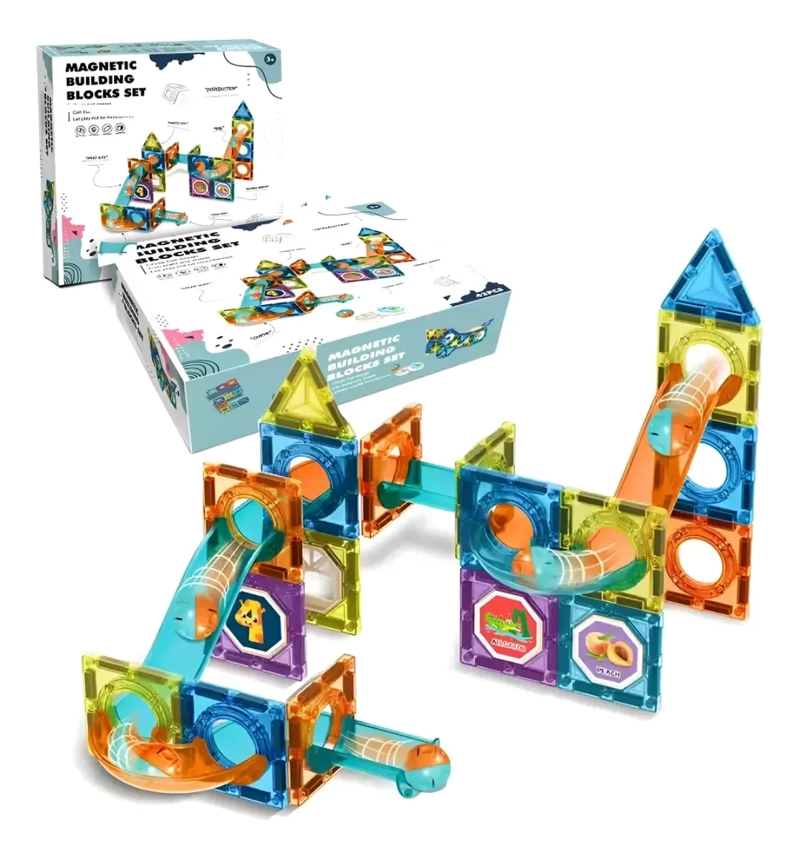 SET 42 PCS BLOQUES MAGNE TICOS DE CONSTRUCCION 3+ AÑOS - 9