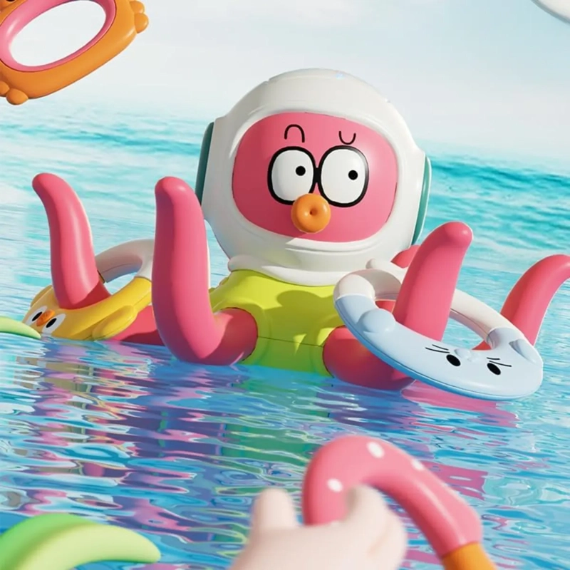 JUGUETE OCTOPUS PULPO DIDACTICO SENSORIAL BEBE S 18+ MESES - 5