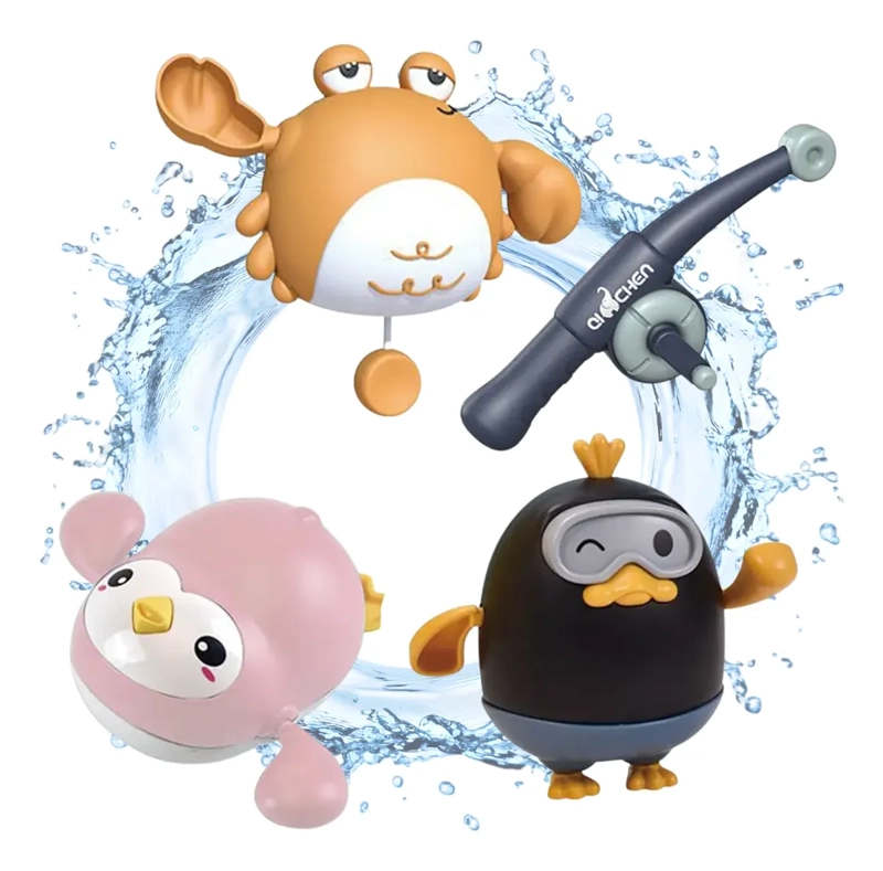 JUEGO PESCA MAGNE TICA PARA BAÑERA JUGUETE DUCHA BEBE  NIÑOS - 1