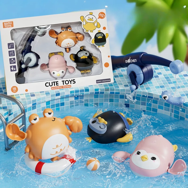 JUEGO PESCA MAGNE TICA PARA BAÑERA JUGUETE DUCHA BEBE  NIÑOS - 8