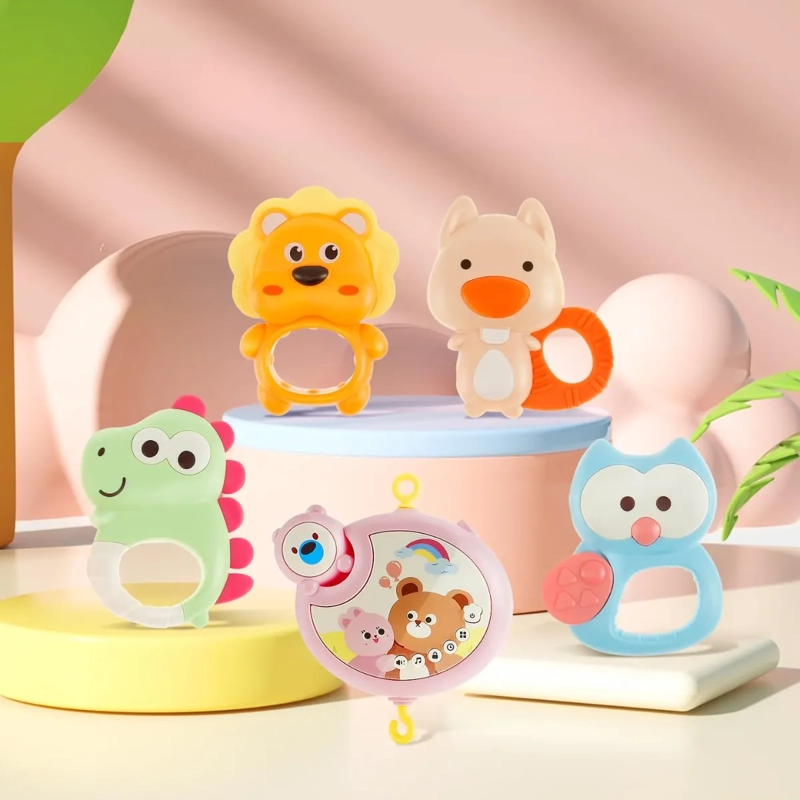 MOVIL MUSICAL ROSA PARA CUNA PROYECTOR LUCES Y SONIDOS BEBE - 8