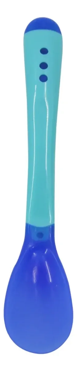 SET ALIMENTACION BEBE  AZUL CUCHARA POCILLO CON VENTOSA FIJACION - 5